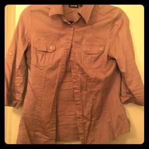 Rust Pink Blouse - Small